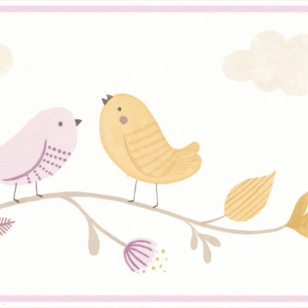 Papier Peint Frise Rose