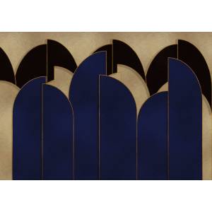 Papier peint Panoramique Pavilion Gold&Silver