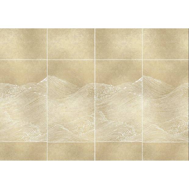 Papier peint Panoramique sur mesure Random Metallics Waves