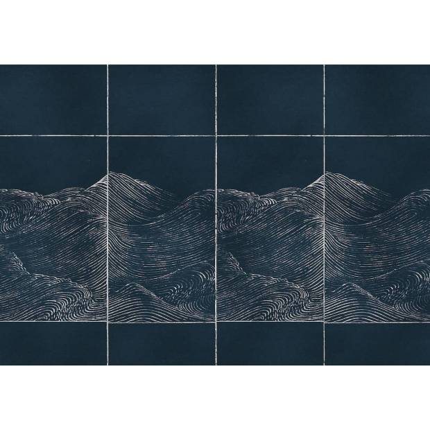 Papier peint Panoramique sur mesure Random Metallics Waves