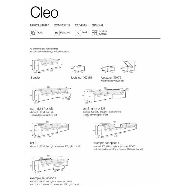 Canapé d'Angle Cleo