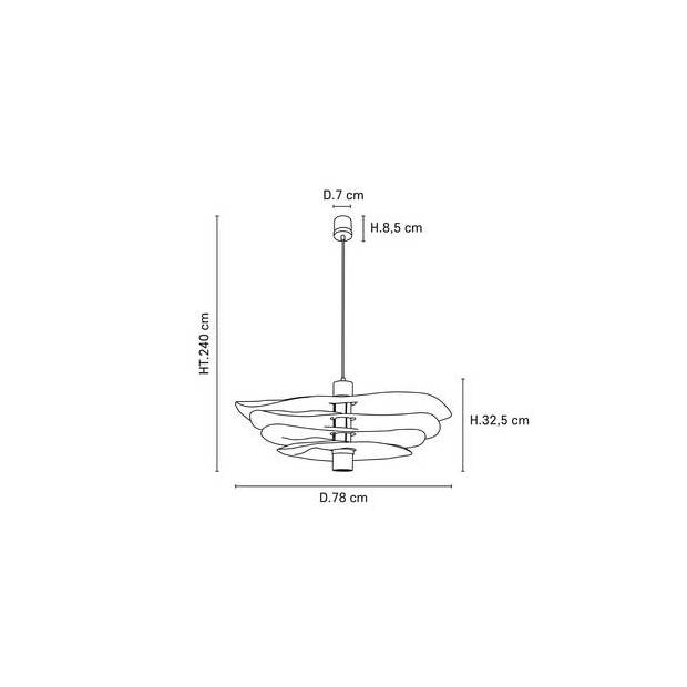 Suspension en lin 78 cm Rivage - Market set