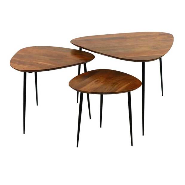 Set de 3 tables d'appoint