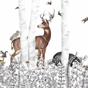 Papier peint Panoramique sur mesure Woody Chesnut