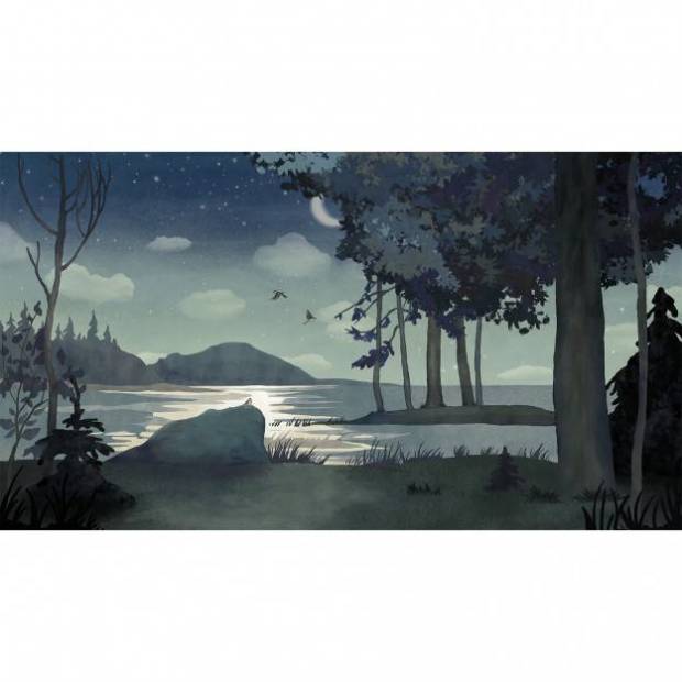 Papier peint Panoramique sur mesure Au clair de la Lune