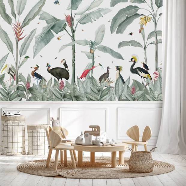 Papier peint Panoramique sur mesure Casela Birds