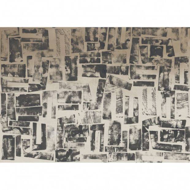 Papier peint Panoramique sur mesure Mix Stamp