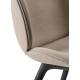 Beetle Dining Chair - Fully Upholstered, Black Plastic Base