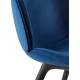 Beetle Dining Chair - Fully Upholstered, Black Plastic Base