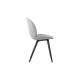 Beetle Dining Chair - Fully Upholstered, Black Plastic Base