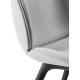 Beetle Dining Chair - Fully Upholstered, Black Plastic Base