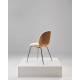 Beetle Dining Chair 3D Veneer - Front Upholstered coque Noyer