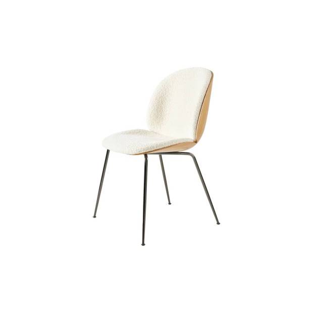 Beetle Dining Chair 3D Veneer - Front Upholstered coque Chêne