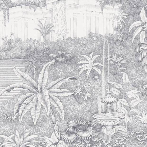 Papier peint Panoramique sur mesure Jardin Suspendu