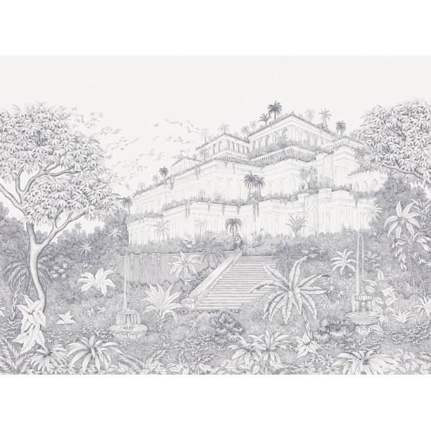 Papier peint Panoramique sur mesure Jardin Suspendu