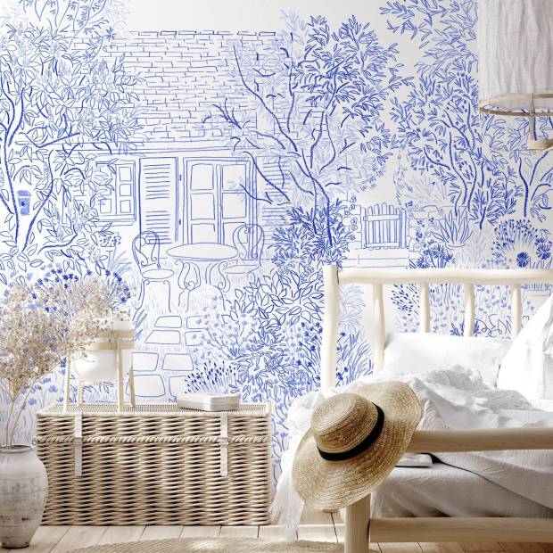 Papier peint Panoramique sur mesure Coin de Jardin