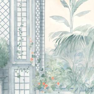 Papier peint Panoramique sur mesure Jardin de la Reine