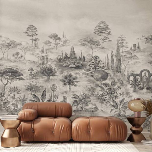 Papier peint Panoramique sur mesure Jardin Italien