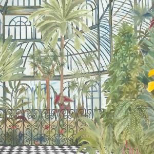 Papier peint Panoramique sur mesure Jardin d'hiver