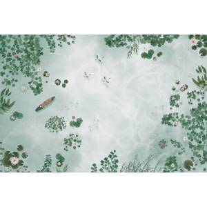 Papier peint Panoramique sur mesure Jardin Flottant