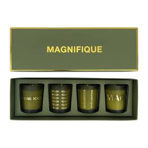 Coffret de 4 bougies message