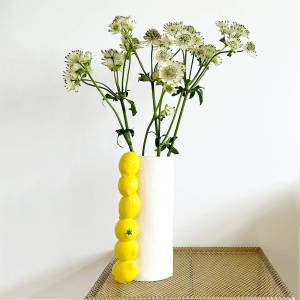 Vase long citron