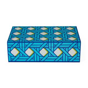 Medium Basketweave Lacquer Box