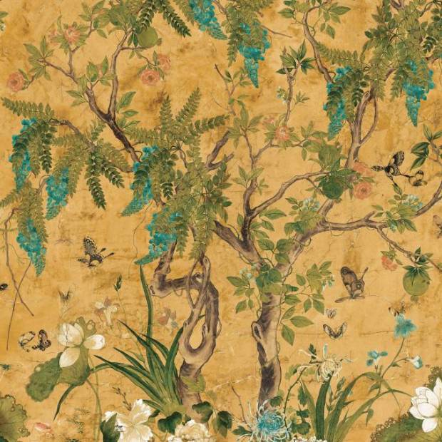 Panoramique Wild Wisteria Mural