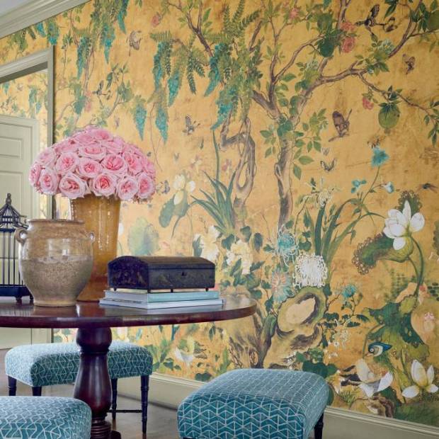Panoramique Wild Wisteria Mural