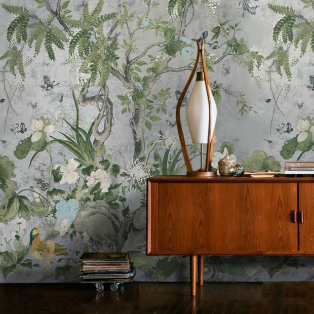 Panoramique Wild Wisteria Mural