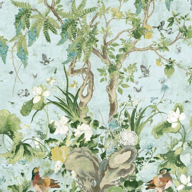 Panoramique Wild Wisteria Mural
