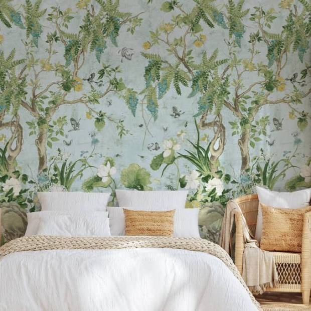 Panoramique Wild Wisteria Mural