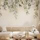Papier peint Panoramique sur mesure Fleurs suspendues
