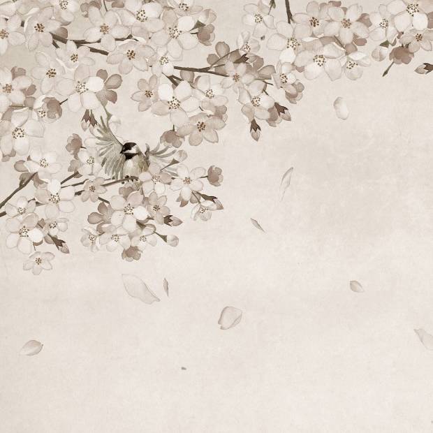 Papier peint Panoramique sur mesure Saison des cerisiers