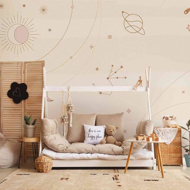 Papier peint Panoramique sur mesure Pink Constellation