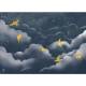 Papier peint Panoramique sur mesure Les constellations et les Hirondelles