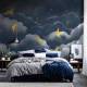 Papier peint Panoramique sur mesure Les constellations et les Hirondelles
