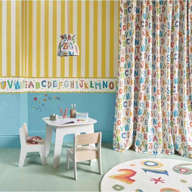 Papier peint Frise ABC