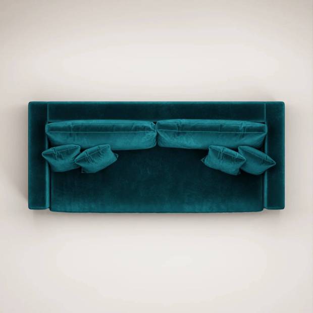 Canapé Bellechasse light 4 places - tissu velours brut