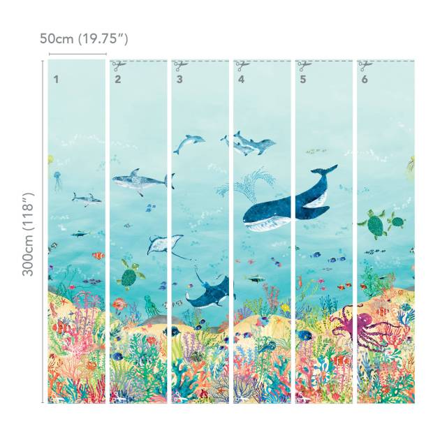 Papier Peint Panoramique Coral Kingdom