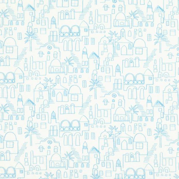 Tissu Teeny Santorini