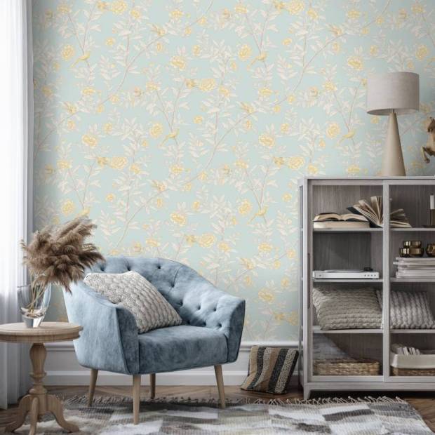 Papier peint Roseberry with birds