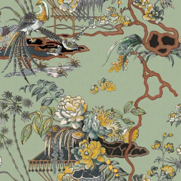 Papier peint Sacred Pheasants en intissé