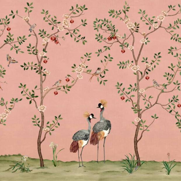 Papier peint Panoramique Crowned Crane en intissé