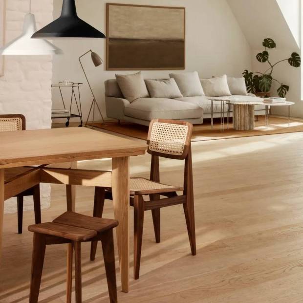 Chaise Dining Chair French Cane