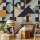 Papier peint Panoramique sur mesure Geo Deco en Vinyle