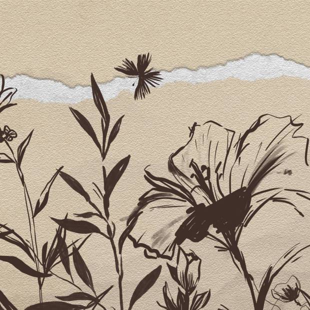 Papier peint panoramique sur mesure Collage des sommets en intissé