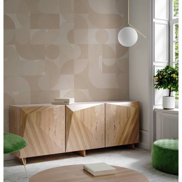 Papier peint Panoramique sur mesure Rounded en intissé