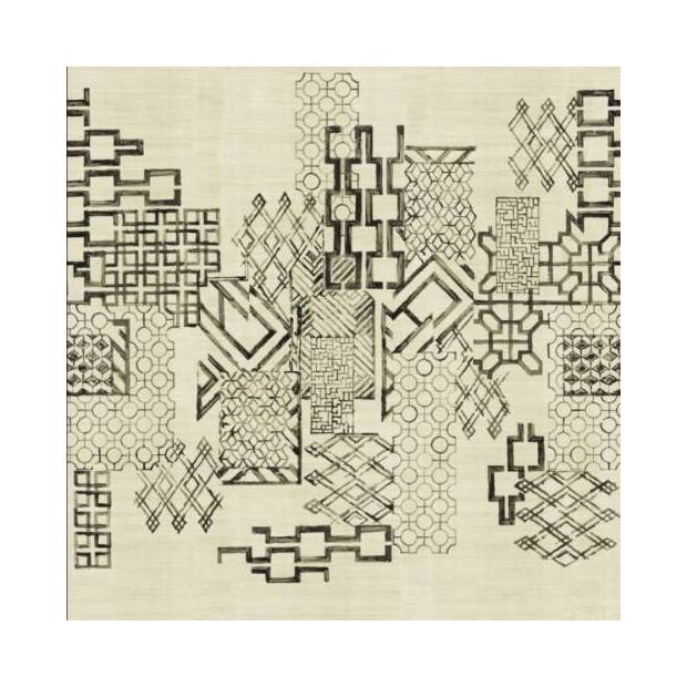 Papier peint Portcullis Sisal metallic