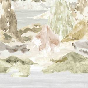 Papier peint Lunar landscape Sisal
